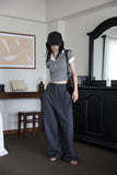 Ader pintuck wide slacks