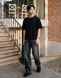 Mens Crop Silket Short Sleeve T-shirts
