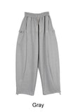 Cape Button Balloon Sweatpants