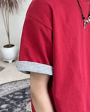 Ed High-Density Roll-Up Color Matching Short Sleeve Tee
