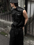 Rumiko Semi-Crop Pocket Sleeveless Jacket
