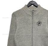 Heck embroidery two-way zip-up