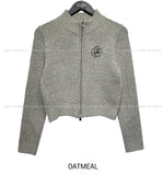 Heck embroidery two-way zip-up