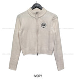 Heck embroidery two-way zip-up