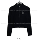 Heck embroidery two-way zip-up