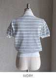 Celia Linen Stripe Collar Knit