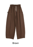 Cape Button Balloon Sweatpants