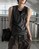 Layered Henley Sleeveless