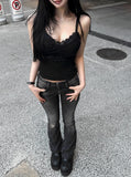 Soft lace slim top