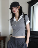 Double Gray Collar Tee