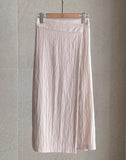Make Unbalanced Wrap Banding Long Skirt