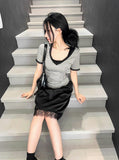 Epilogue Lace Slim Tee