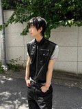 Rumiko Semi-Crop Pocket Sleeveless Jacket