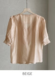 Betis Double Frill See-Through Blouse