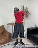 Rocky Spider Bermuda Denim Pants