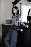 Double Gray Collar Tee