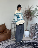Cape Button Balloon Sweatpants
