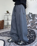 Cape Button Balloon Sweatpants