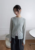 WRINKLE MESH CARDIGAN