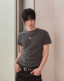 [PLAN MADE] Barbell Muscle-Fit Ribbed Half Tee