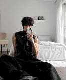 Rumiko Semi-Crop Pocket Sleeveless Jacket