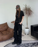 Fed Damage Layered Cotton Pants