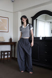 Ader pintuck wide slacks