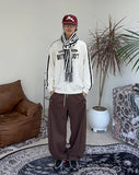 Cape Button Balloon Sweatpants
