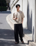 Mens Crop Silket Short Sleeve T-shirts