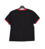 Decen Lettering Ringer Short Sleeve T-shirt