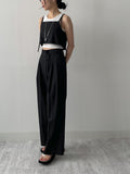 [Setup Available] Popo Nylon Strap Wide Pants