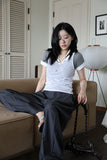 Ader pintuck wide slacks