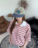 Aaron Multi-Stripe Collar Tee