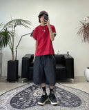 Rocky Spider Bermuda Denim Pants