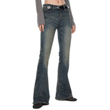 Uteo washed flare jeans