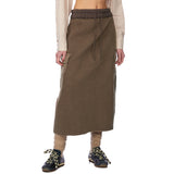 Verrer Cargo Brushed Long Skirt