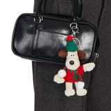 Christmas Dog Keyring