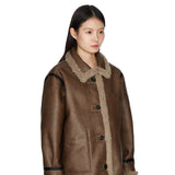 Pro Leather Shearling Short Coat