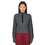Cent color matching turtleneck sweater