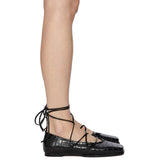 Door square flat shoes