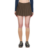 Meve Pleated Short Skirt