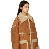 Marking shearling short coat