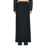 Act shirring maxi long skirt