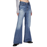 Contour Washed Flare Jeans