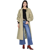 Carson Belted Long Trench Coat