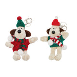 Christmas Dog Keyring