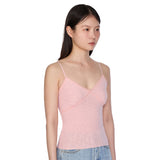 Horn lace tank top