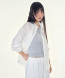 Pure line sheer shirt