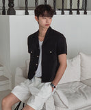 Morant Open Collar Short Sleeve Jacket