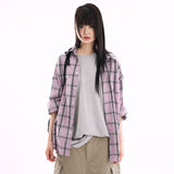 Madras big check over shirt